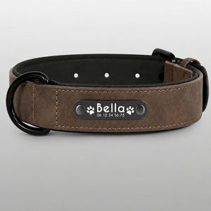 Collier Personnalisé Marron Taupe Collitoutou