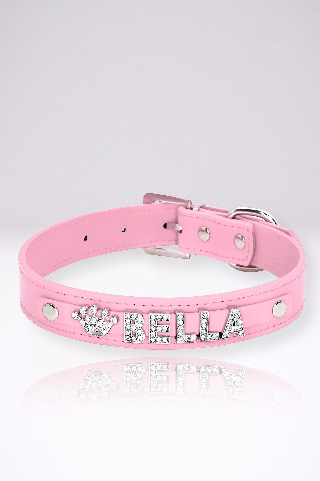 Collier Chien Personnalisé Alexia Rose en Cuir