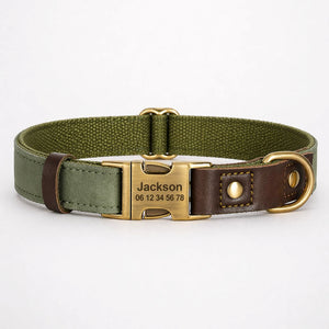 Collier Chien Personnalisé Kaki Balatoutou