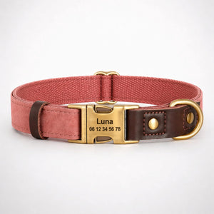 Collier Chien Personnalisé Rose Balatoutou