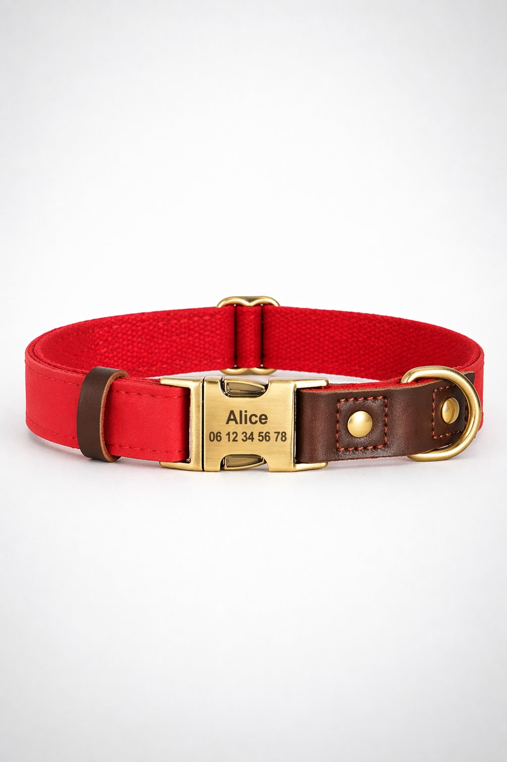 Collier Chien Personnalisé Rouge Balatoutou