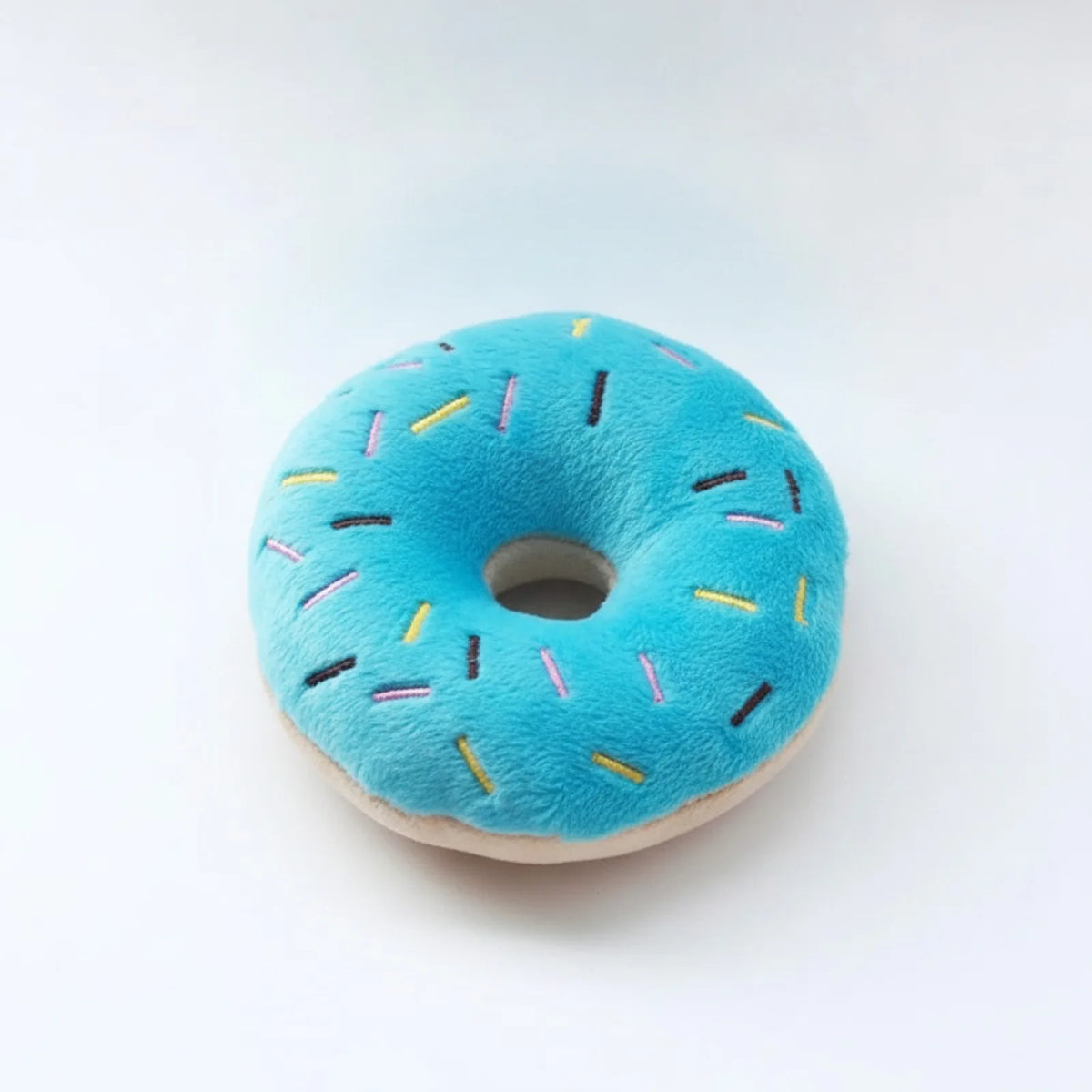 Jouet Chien Peluche Donut Bleu Interactif