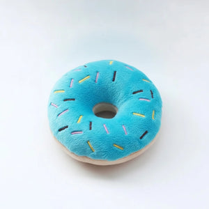 Jouet Chien Peluche Donut Bleu Interactif