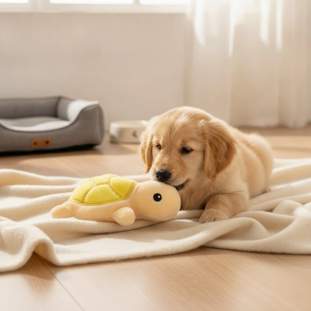 Jouet Tortue Sonore Résistante pour Chien