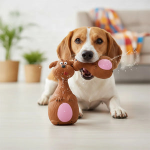 Jouet Vocal Chien Caoutchouc Anti-Morsure