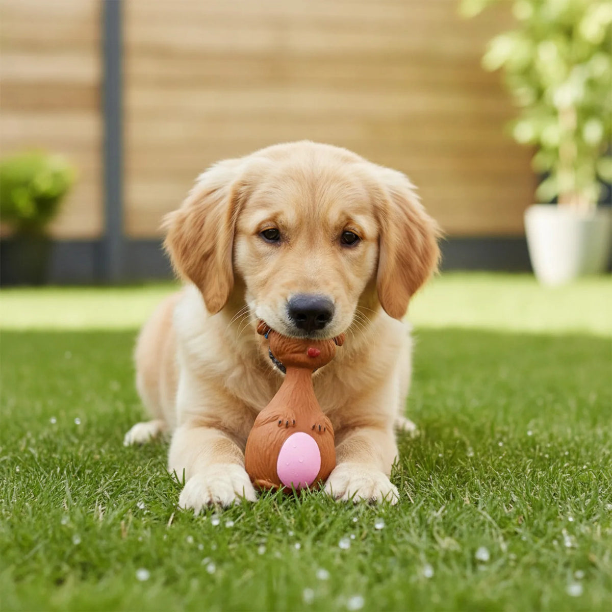 Jouet Vocal Chien Caoutchouc Anti-Morsure
