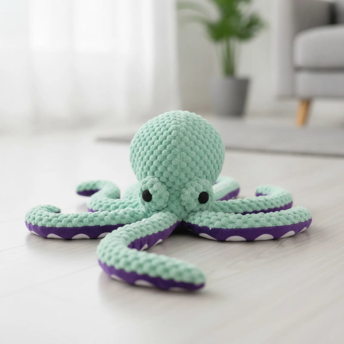Peluche Pieuvre Jouet Résistant pour Chien