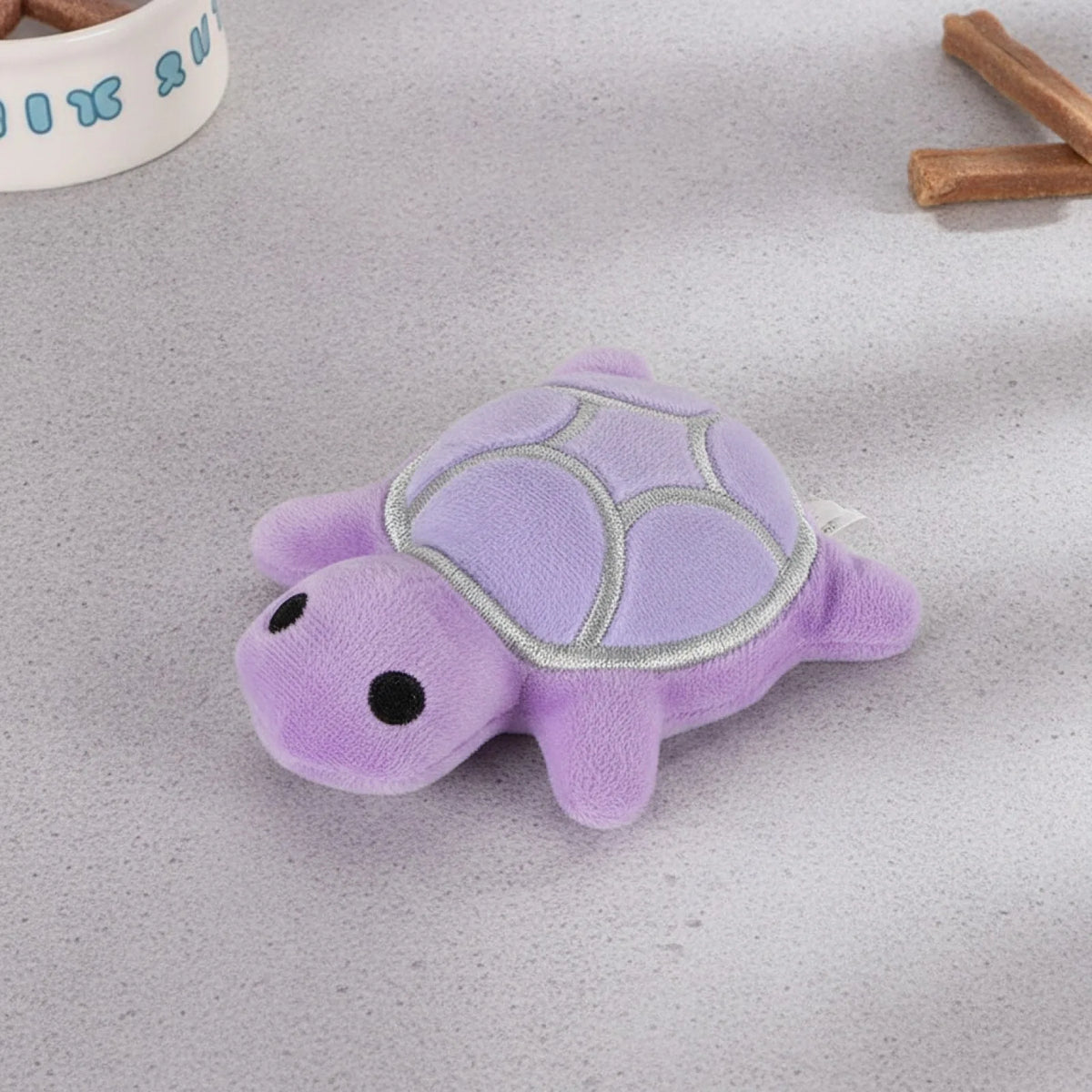 Peluche Tortue Sonore Résistante pour Chien Violette