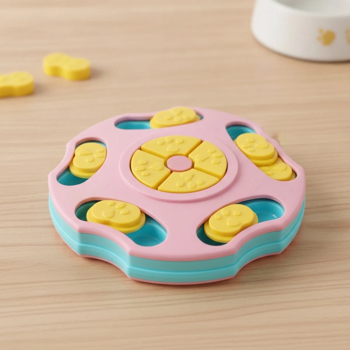 Puzzle Nourriture Interactif Rose pour Chien