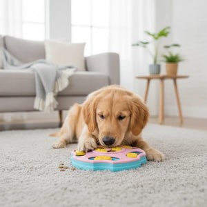Puzzle Nourriture Interactif Rose pour Chien